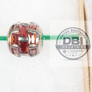 Pandora Star Wars Red Crystal Spacer Charm Sterling Silver